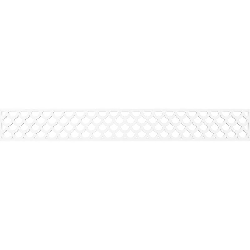 Hudson Fretwork Moulding, 6" H x 46.5" W x 0.38" D, Architectural Grade PVC