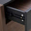 Armoire de rangement extensible et rotative avec tiroir, tablettes réglables et portes rabattables pour une organisation polyvalente et un design minimaliste moderne