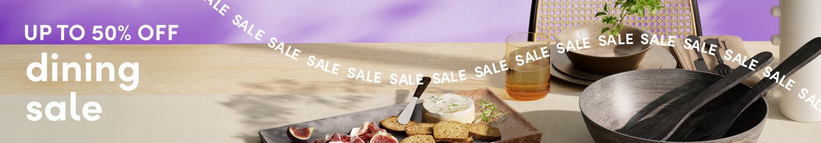 Up to 60% off dining sale