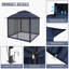 11 pi. X 11 pi Pavillon de jardin portatif avec moustiquaire-101209004