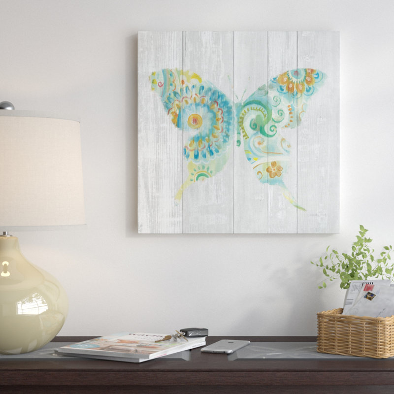 Ix, impression sur toile tendue Spring Dream Paisley, H 26 po x l 26 po x P 1,5 po, Toile tendue, Pas de tapis