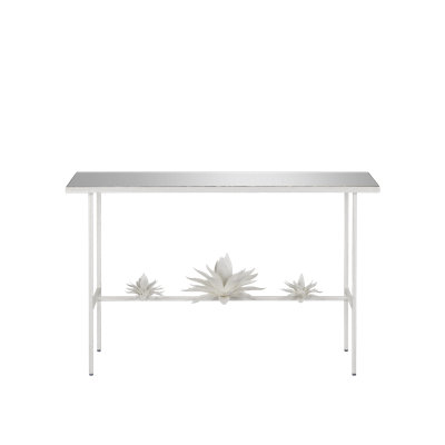Sisalana Glass Top Console Table