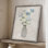 «Blue Lace Bouquet I», reproduction encadrée - bois massif 49065