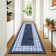 Modern Plaid Machine Washable Rug with Non-Slip Backing, Foldable Low Pile Floor Cover, Contemporary Bordered Indoor Mat for Bedroom, Living Room