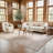 Orion Modern Geometric Lines Beige/Tan Area Rug-2022343045