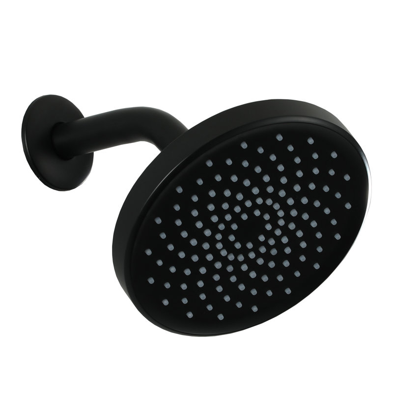 Full/Standard Fixed Shower Head 1.75 GPM GPM, Matte Black