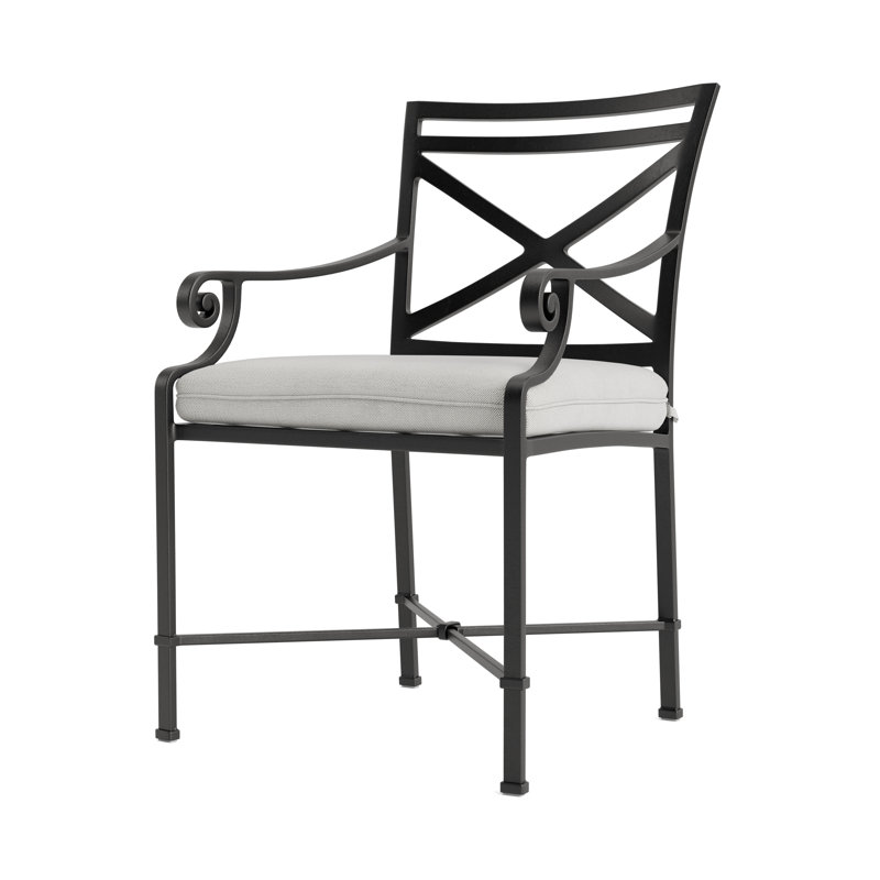 Venetian Outdoor Lounge Chair, Fusion Dove, Textured Pewter