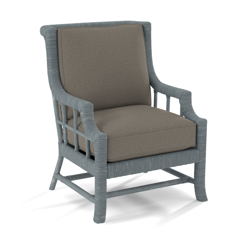 Fauteuil Lafayette, Performance gris sucre; 0863-84, Nickel
