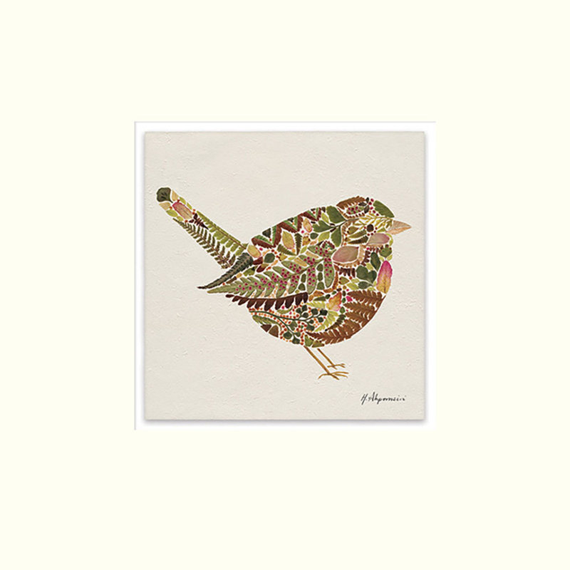 Little Wren 1 Piece Painting, 30cm H x 30cm W