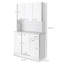 Buffet de cuisine autoportant moderne avec desserte et rangement-1784241659