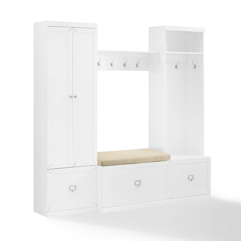 Arbre d'entrée Cresthire avec banc, Blanc