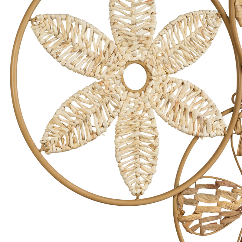 Estrella Rattan Abstract Circle Wall Décor