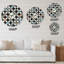 Motif géométrique II - horloge murale moderne Mid-Century-73142899