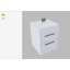Ensemble de 2 tables de chevet modernes avec compartiment caché - blanc-743923054