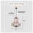 Farmhouse 5-Light Candle Style Empire Wood Accents Chandelier-1234998591