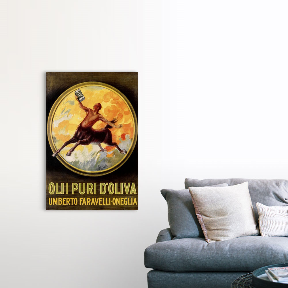 " Olive Oil, Olii Puri DOliva, Vintage Poster, By Leonetto Cappiello " by Leonetto Cappiello Trinx