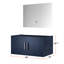 Meuble-lavabo bleu marine 36 po L x P 22 po et miroir à DEL - Option de rangement suffisante Méthode d'installation rapide Espace abondant entièrement assemblé-129909001
