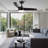 42-Inch 3-Blade Matte Black Dc Motor Modern Contemporary Led Ceiling Fan-42 In X 42 In X 10.34 In