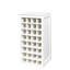 Armoire à vin modulaire 32 bouteilles, buffet, finition, lignes simples, l 17,76 po x P 15,69 po, H 35,38 po, armoire à particules et à panneaux 32, droit foncé X