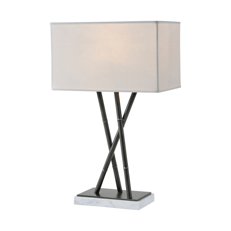 TA Illuminations Table Lamp, White/Romulus