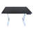 Uncaged Ergonomics Rise Up 48" x 30" Dual-Motor Electric Standing Desk - Height Adjustable Sit-Stand Desk with Memory Presets, Black MDF Top, Gray Frame-86567240-86567236