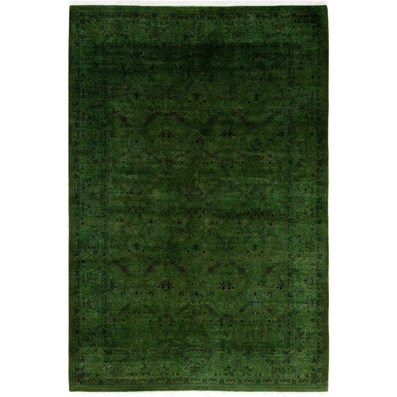 Huckstep One-of-a-Kind 6' 2" X 9' 1" Wool Area Rug Green