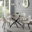 Gundolf Round Metal Base Dining Table-749998826