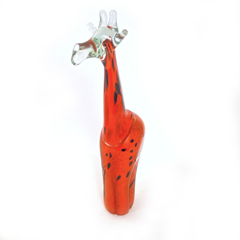Girafe en verre soufflé à la main