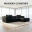 Canapé modulaire en L 107,9 po avec canapé Boneless Couches.-814864176-814864182