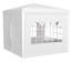 Auvent de mariage 10 pi x 10 pi pour tente de réception d'extérieur robuste + 4 murs amovibles-111644073