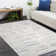 Nordin Hand-Knotted Wool/Cotton Area Rug in Light Grey