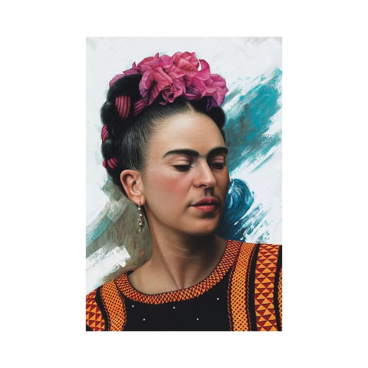 Bless international Frida Kahlo On Canvas by Omar Ortiz Print | Wayfair