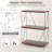 Rebrilliant 2 Pcs 3-tier Multipurpose Display Rack Freestanding Bookcase With Metal Frame Walnut