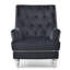 Fauteuil capitonné en velours l 30 po Zaria-1099782611