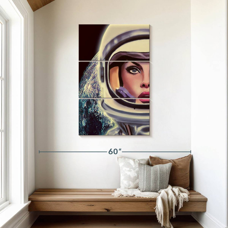 Oberle Le Cosmonaute, 45" H x 28" W