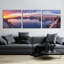 «Epic Art», «Volcanic Sunset» par Darren White, ensemble d'art mural en verre acrylique, ensemble de 3 pièces-102091129