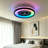 Makaiyla 24" Dimmable RGB LED Indoor Ceiling Fan Lights with Remote/APP Control, 6 Speeds, Timer, Quiet DC Motor-2079662161-2079662163