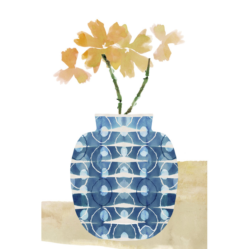Colorful Decorative Pot I by Flora Kouta - Wrapped Canvas Print, 121.92cm H x 81.28cm W x 3.8cm D