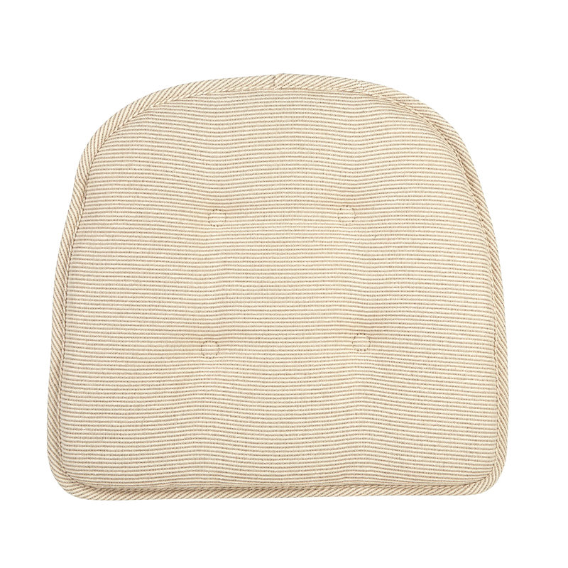 Coussins de salle à manger et de cuisine antidérapants, 16 x 15 x 2 pouces, ensemble de 4, Naturel