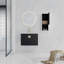 Meuble-lavabo mural simple 28 po avec lavabo et armoire latérale 28 po