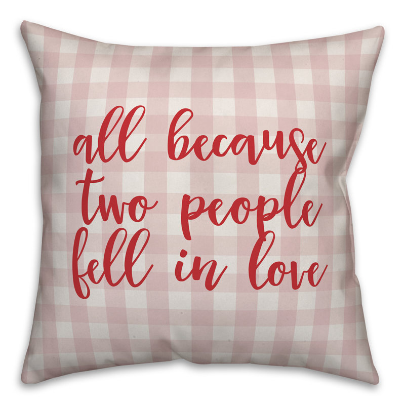 Plaid Throw Pillow, Pink/Red, Throw Pillow