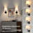 Rechargeable Cordless Wall Sconces Set Of 2 With Dimmable LED Bulb, Remote Control, And 13 Colour Options For Bedroom, Living Room, And Hallway