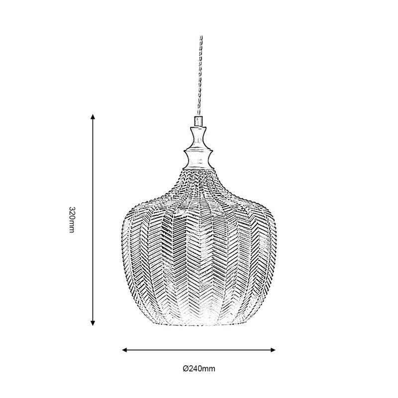 Manheim 1 - Light Black Dome Pendant, Pink/White, Black