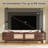 70Inch Modern Tv Stand With Rattan Doors For Tvs Up To 80", Media Console With Storage Space, 4 Drawers & Cable Holes, Entertainment Center For Living Room