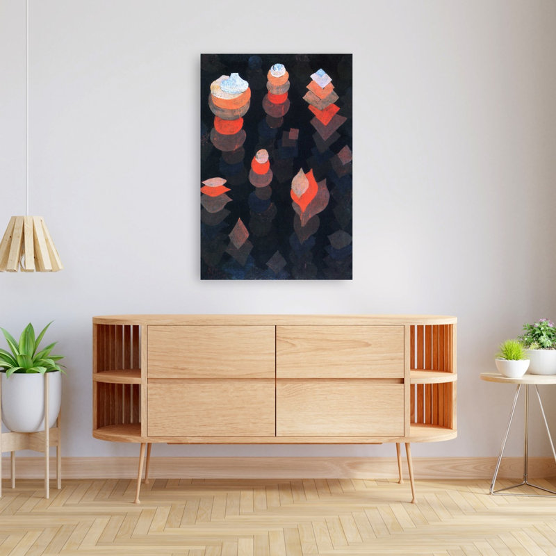«Croissant de la nuit», reproduction d'art mural classique contemporain abstrait, H 48 po x l 32 po