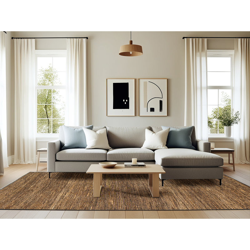 Oquawka Abstract Indoor Rug, Rectangle 6' x 9'