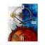 Horloge murale rétro vintage rouge et bleu - Minimalisme-99635997