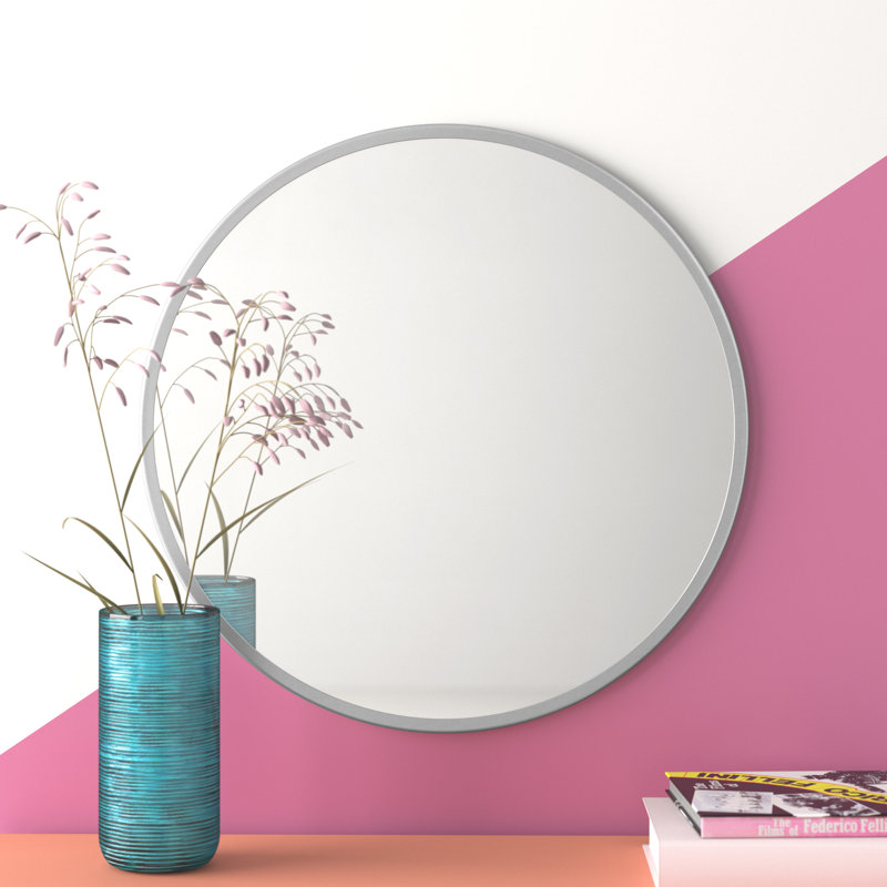 Miroir mural Abdera, 23,5 po x 23,5 po, Or