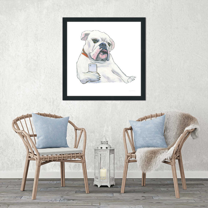 «The Boy IV», reproduction sur toile, H 25,5 po x l 25,5 po x P 1 po, Cadre espresso