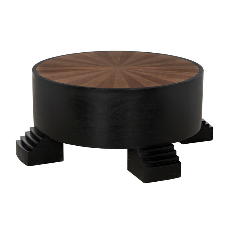 Tambour Solid Wood Coffee Table
